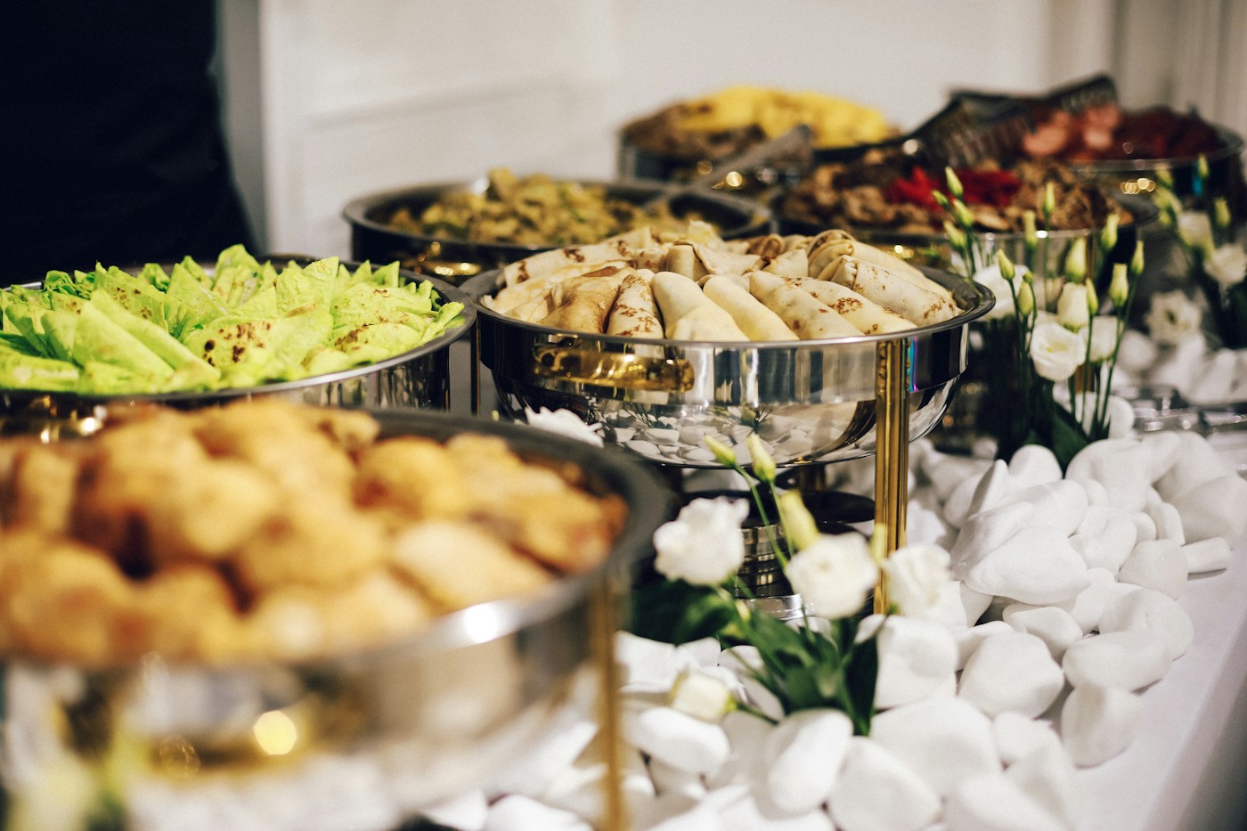 Reception buffet presentation